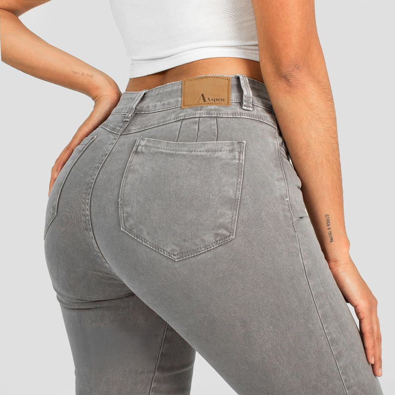 Pantalòn Drill Axspen Flare Ax-2651 gris