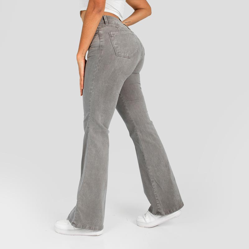 Pantalòn Drill Axspen Flare Ax-2651 gris