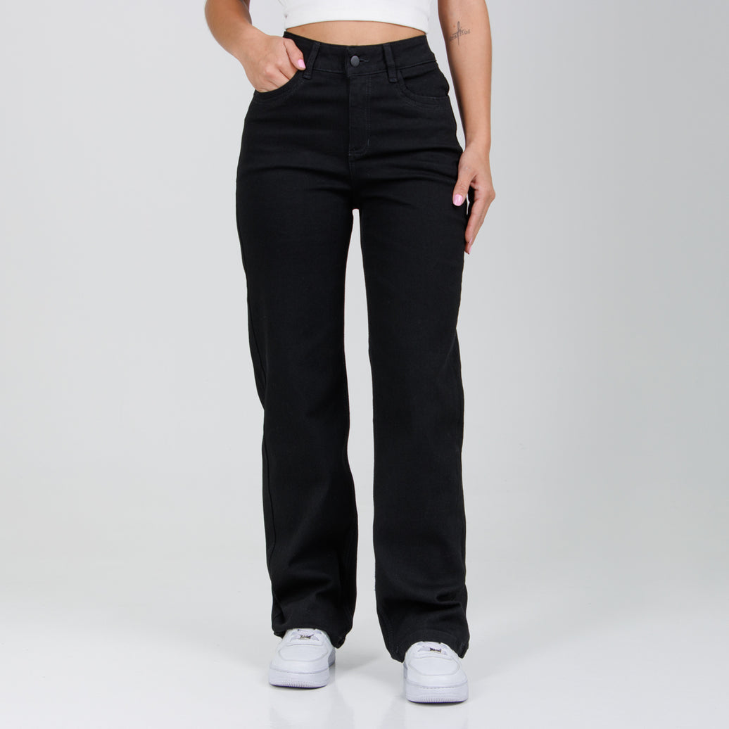 Jean Mom Fit Negro Ax-3003 Licrado