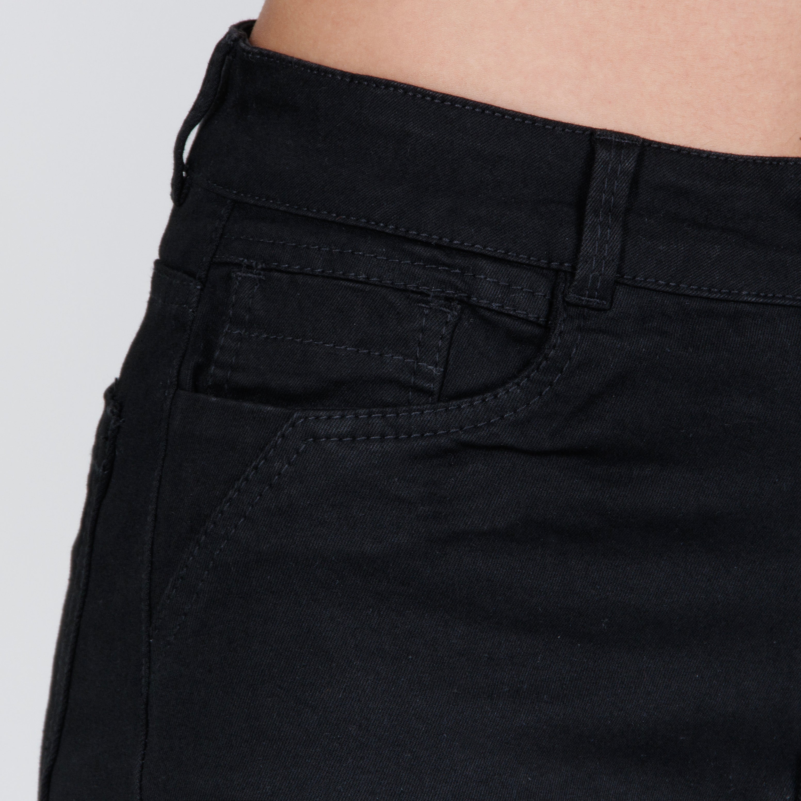 Jean Axspen Wide Leg Negro Ax-2889 Brillos