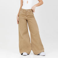 Jean Axspen Wide Leg Ax-2921 beige Rigido