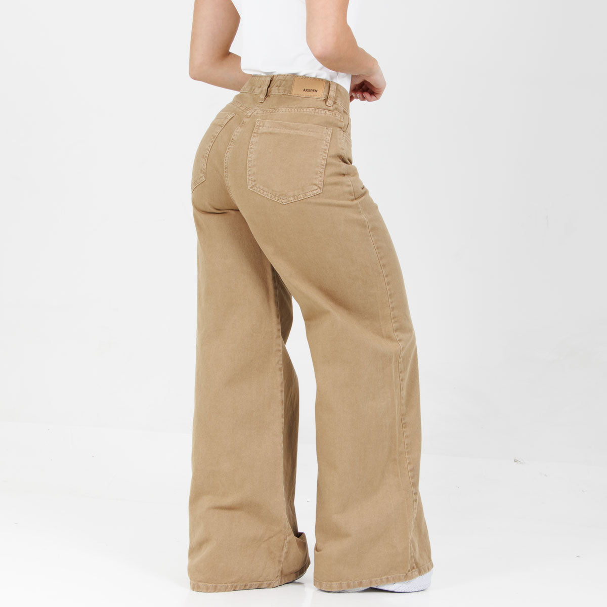 Jean Axspen Wide Leg Ax-2921 beige Rigido