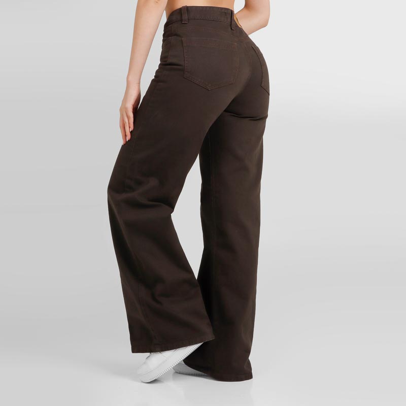 Jean Wide Leg Ax-3043 Cafe Rigido