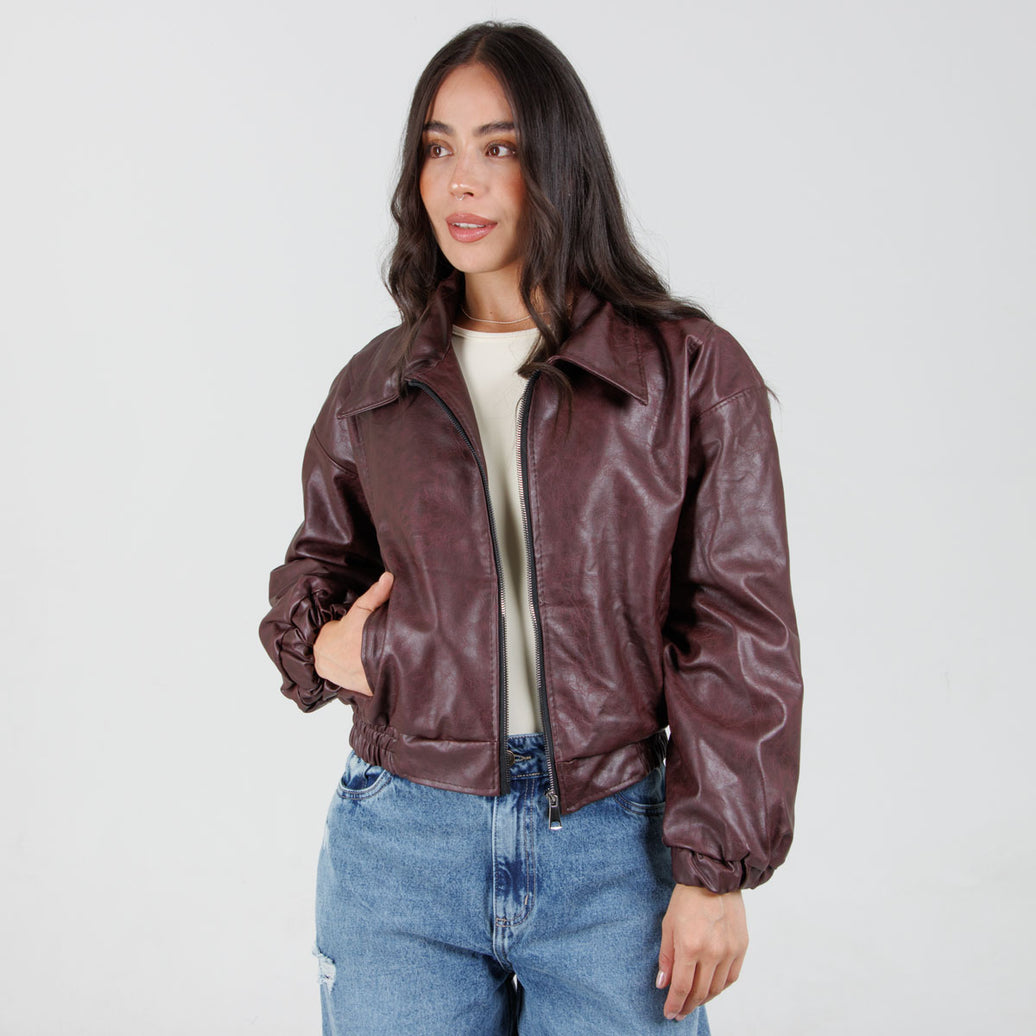 Cazadora Efecto piel CH150