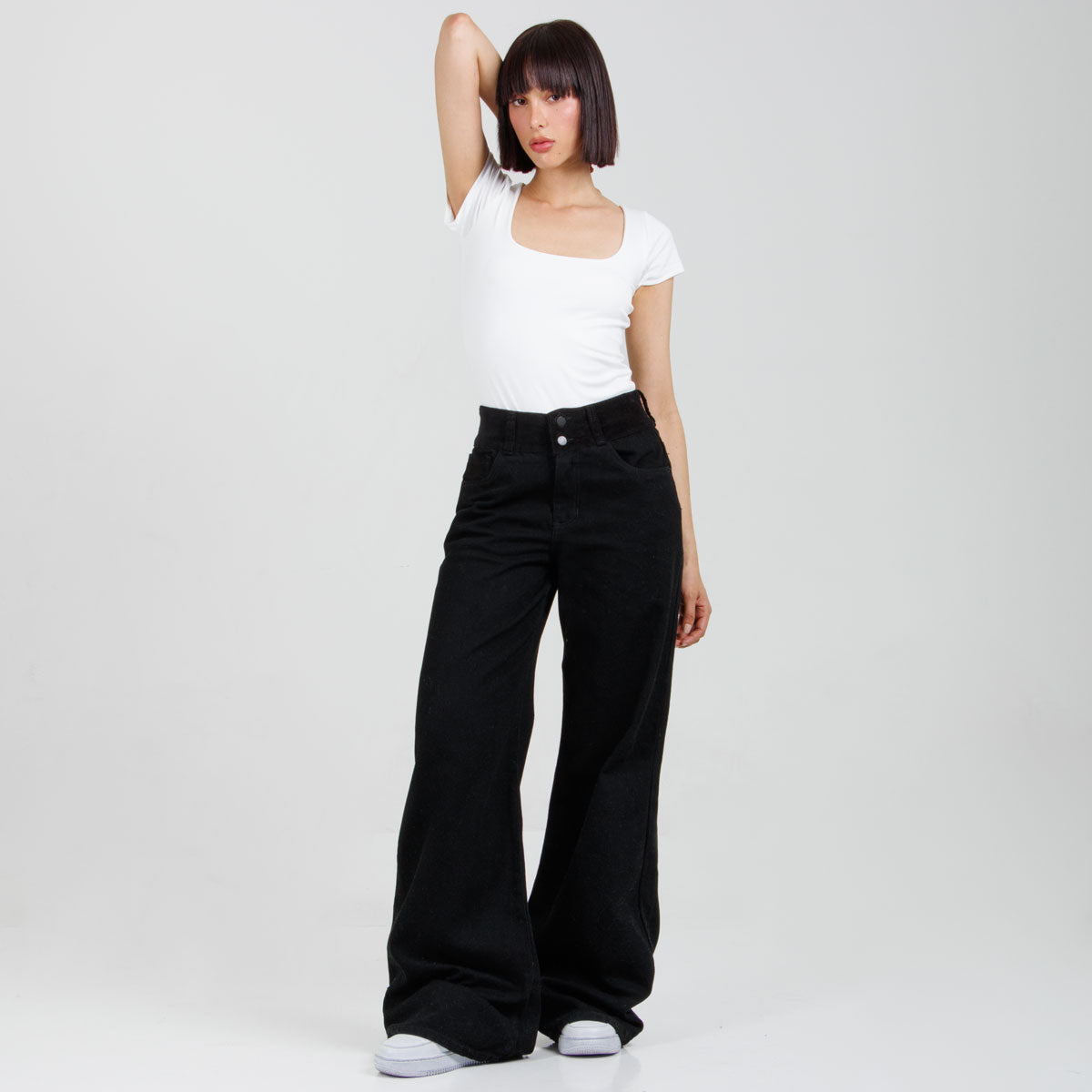 Jean Wide Leg  Ax-3048 Rigido