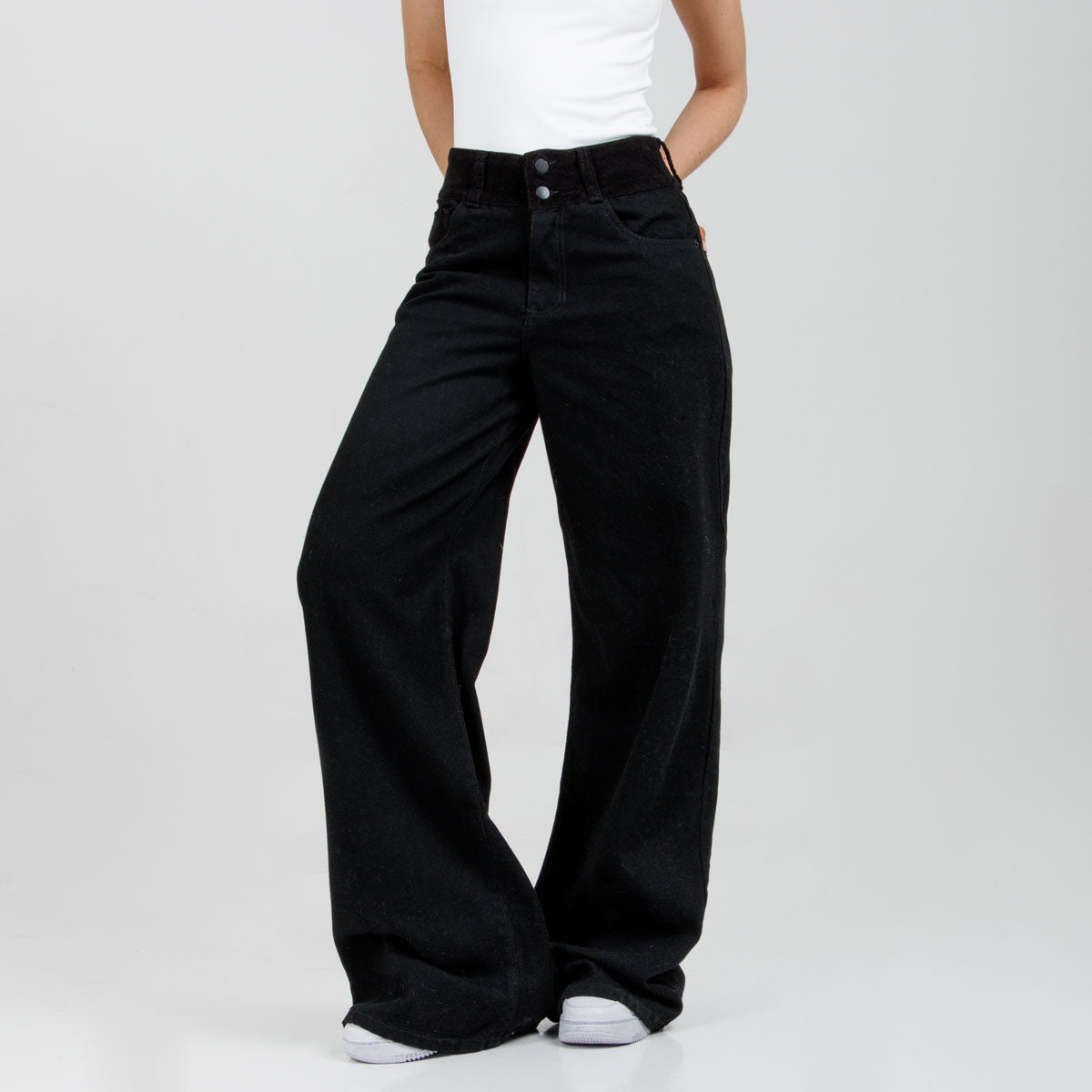 Jean Wide Leg  Ax-3048 Rigido