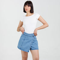 Falda Short En Jean B1921