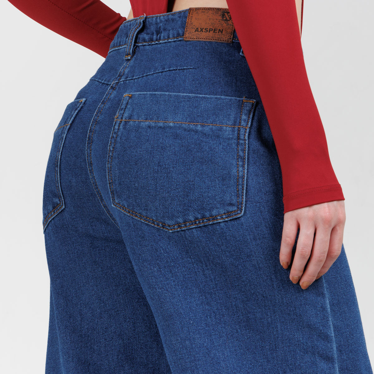 Jean Wide Leg  Ax-3071 Rigido