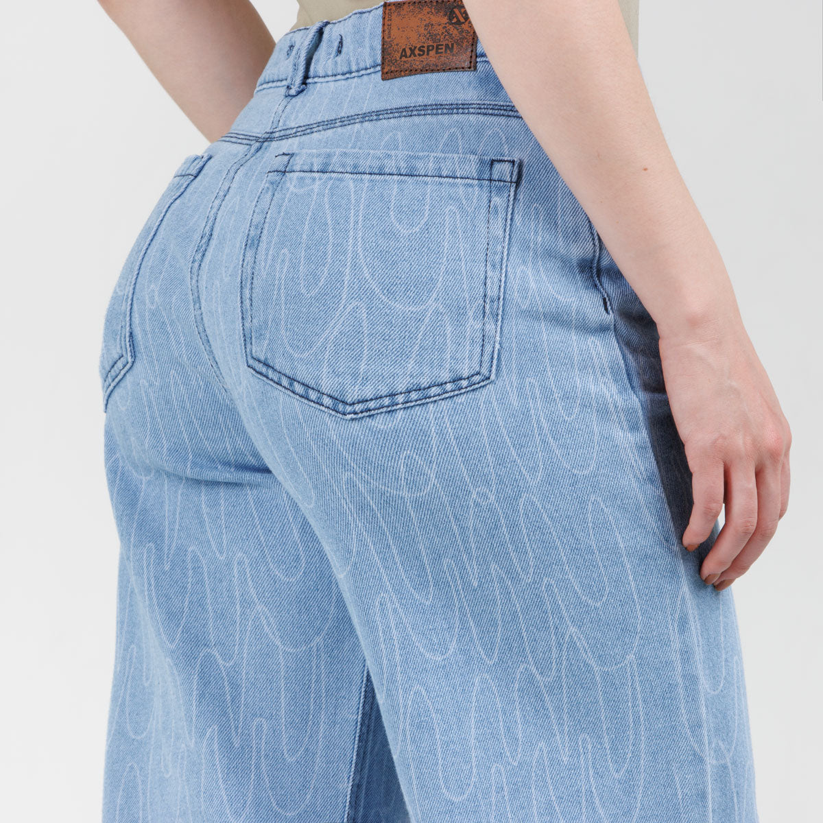 Jean Wide Leg  Ax-3077 Rigido