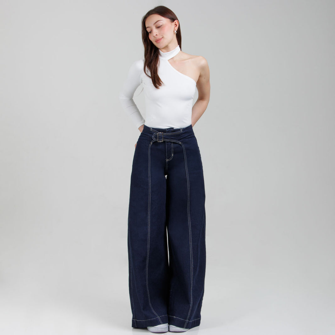 Jean Wide Leg  Ax-3057 LIcrado