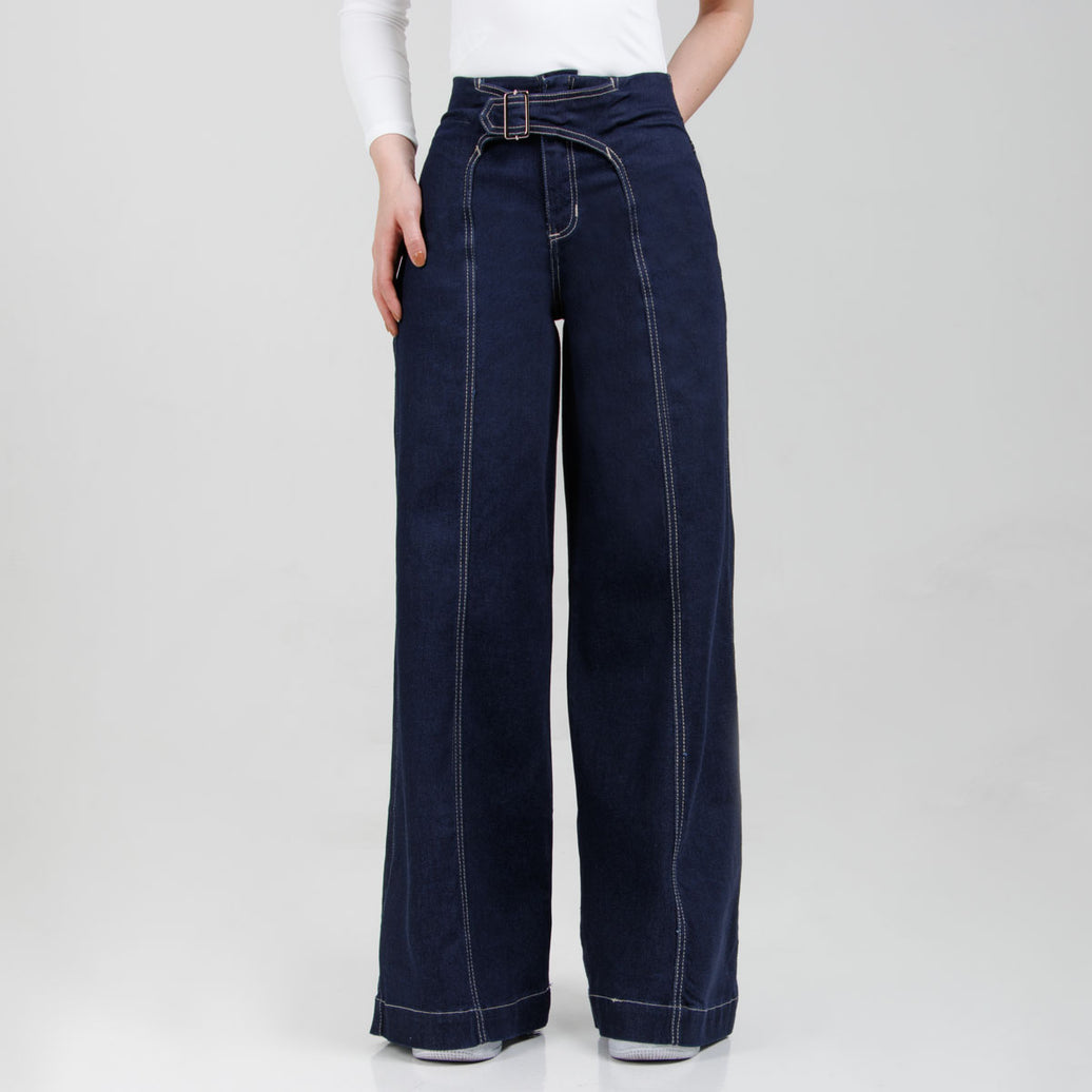 Jean Wide Leg  Ax-3057 LIcrado