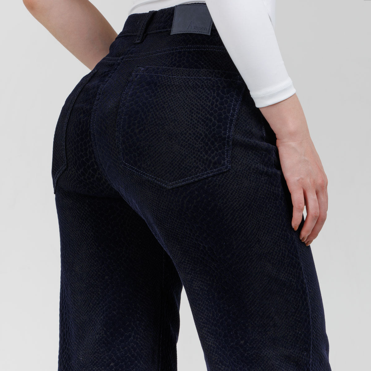 Pantalón Wide Leg Azul Ax-3083 licrado
