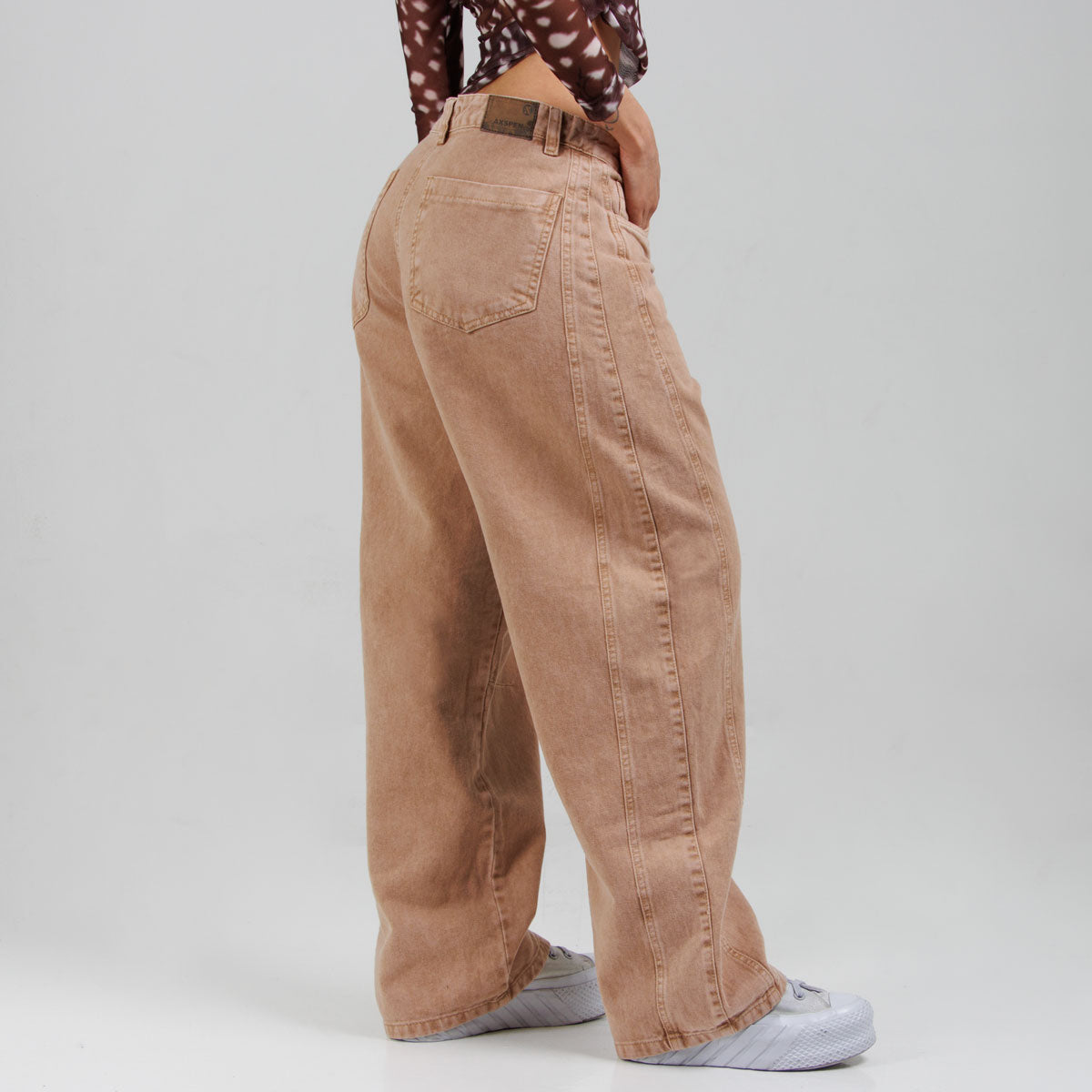 Jean Baggy Camel Ax-2822 Rigido