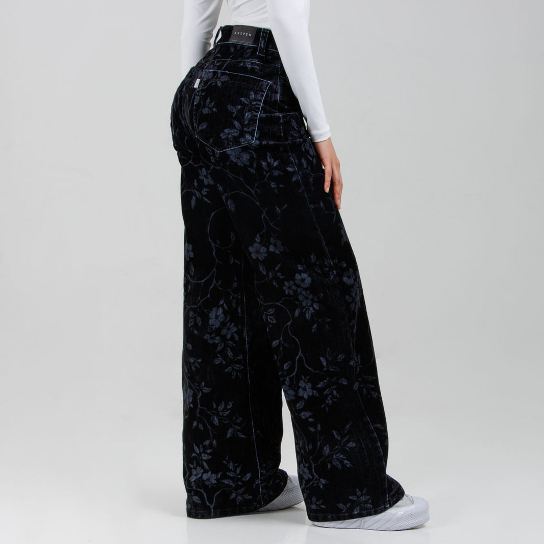 Pantalón Wide Leg Ax-3106 Negro Licrado