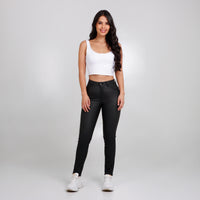 Skinny Axspen Efecto Piel  AX-2998 Negro