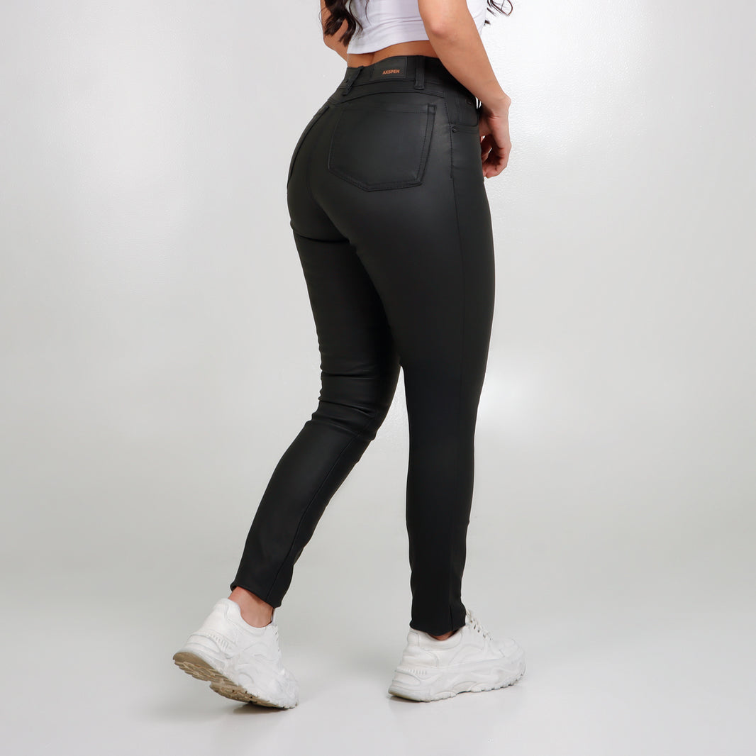 Skinny Axspen Efecto Piel  AX-2998 Negro