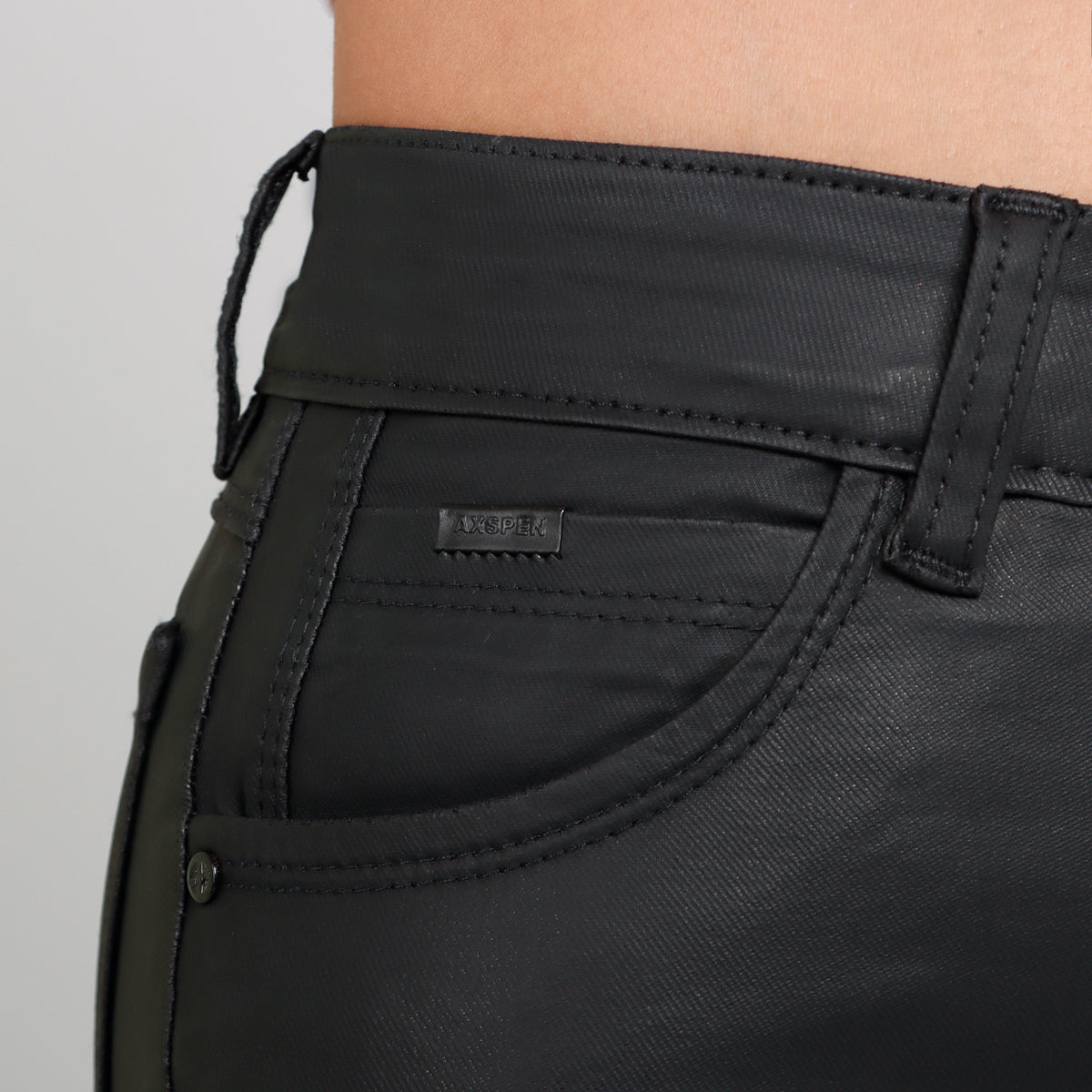 Skinny Axspen Efecto Piel  AX-2998 Negro