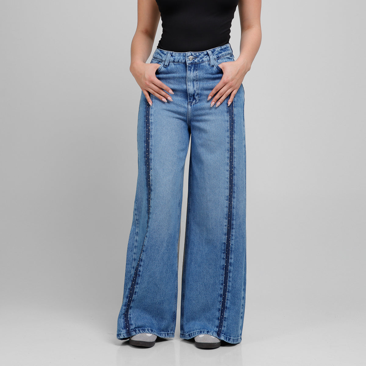 Jean Axspen Wide Leg Brillos Ax-2891